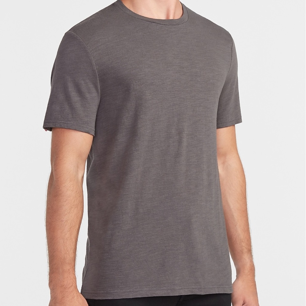 Express Textured Crew Neck T-Shirt